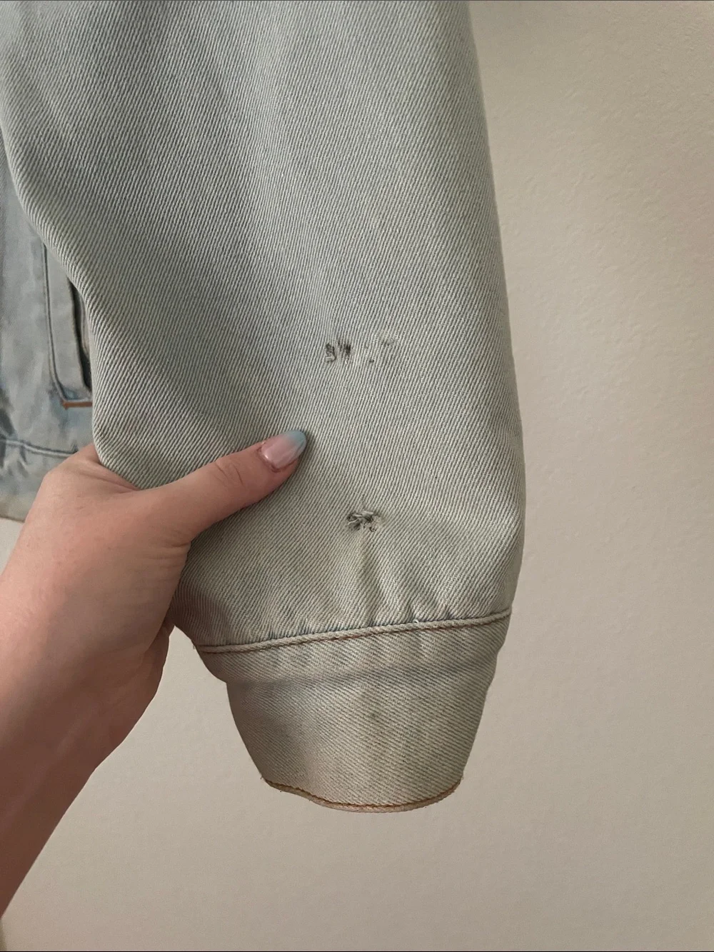 Light Blue Sherpa Collar Denim Jacket for Men